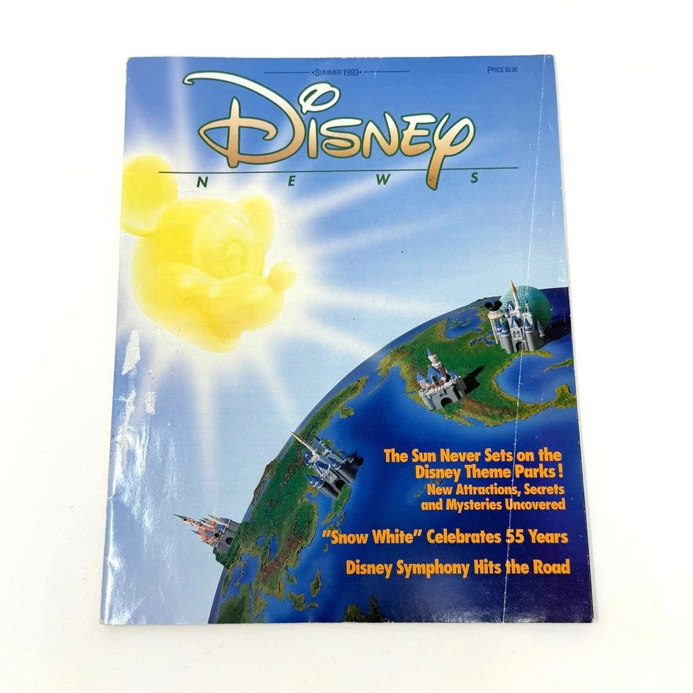 Disney News Magazine Lot 15 Issues 1990-1997 Mickey Aladdin Muppets Theme Parks